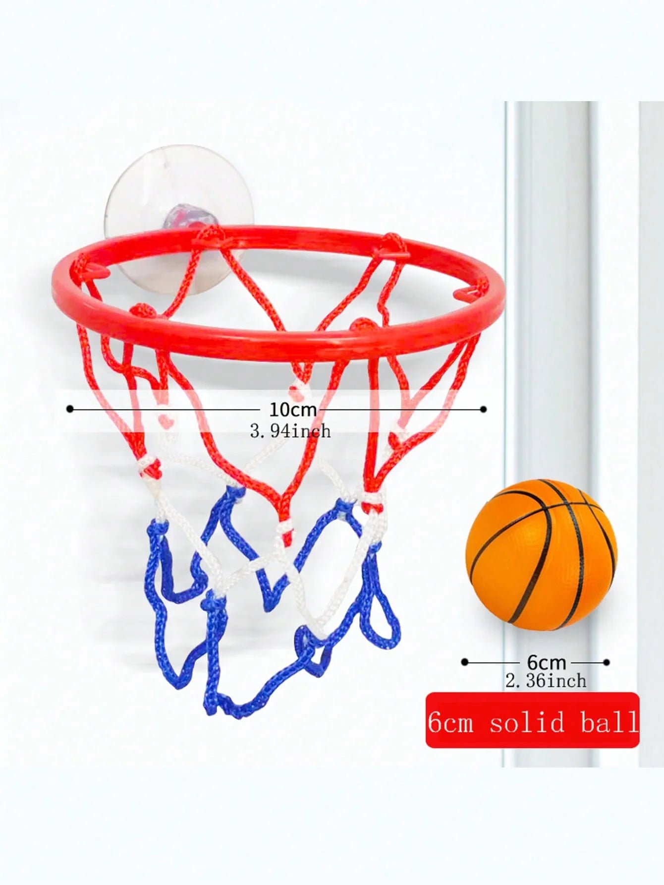 Small Basketball Set Coordinated Wrist Solid Rubber Elastic Ball Children'S Exercise Shooting Table Game Toy
